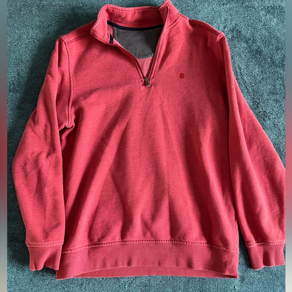Men’s Izod Saltwater relaxed classics quarter zip fleece pullover